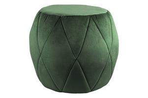 Pouf in velluto Sofia 40xh38cm verde scuro