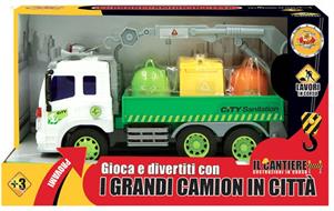 Camion rifiuti con frizione, luci e suoni