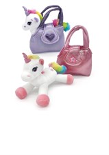 Unicorno in borsetta 25cm colori assortiti