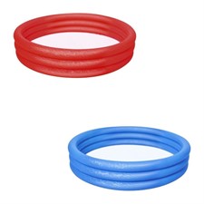 Piscina gonfiabile a 3 anelli 183x33cm blu o rosso