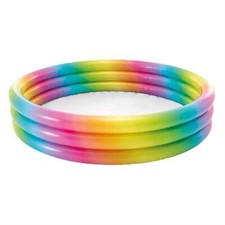 Piscina gonfiabile a 3 anelli 147x33cm colore arcobaleno