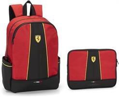 ZAINO + PORTA TABLET FERRARI RED