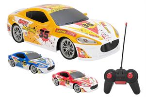 R/C AUTO DA CORSA 7FUNZ. C/LUCI SC1:16 27Mhz 3COL.