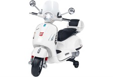 Vespa GTS Super Sport cavalcabile 12V 102x51x76cm bianca