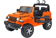 AUTO ELETT. JEEP WRANGLER RUBICON ARANCIO R/C 12V