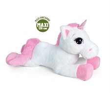 UNICORNO BIANCO STESO L120CM