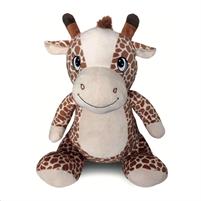 GIRAFFA SEDUTA 55CM OCCHI RICAM.