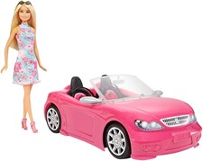 Auto cabrio di Barbie con bambola MATTEL